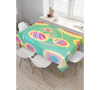 Прямоугольная скатерть JoyArty Радужные порталы из сатена tc_18638_120x145