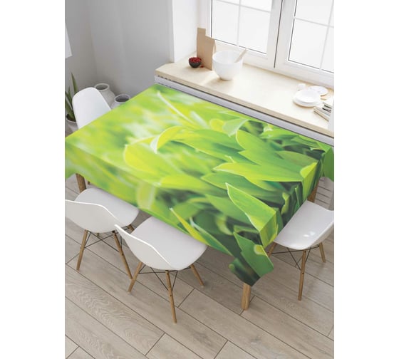 Прямоугольная скатерть JoyArty Молодая поросль из сатена tc_38882_120x145 1