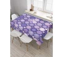 Прямоугольная скатерть JoyArty Горошек диско из сатена tc_27938_120x145