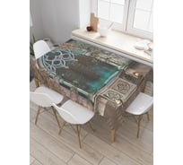 Прямоугольная скатерть JoyArty Сказочные арки из сатена tc_19162_120x145