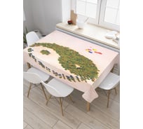 Прямоугольная скатерть JoyArty Инь-Ян из сатена tc_18595_120x145