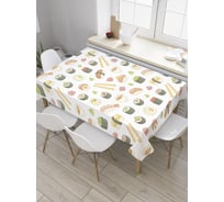 Прямоугольная скатерть JoyArty Роллы и палочки из сатена tc_8869_120x145