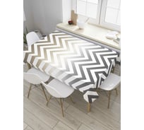 Прямоугольная скатерть JoyArty Зигзаги с градиентом из сатена tc_8706_120x145