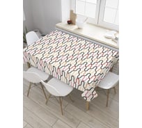 Прямоугольная скатерть JoyArty Зигзаги из элементов из сатена tc_31781_120x145