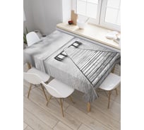 Прямоугольная скатерть JoyArty Причал в ночном море из сатена tc_38179_120x145