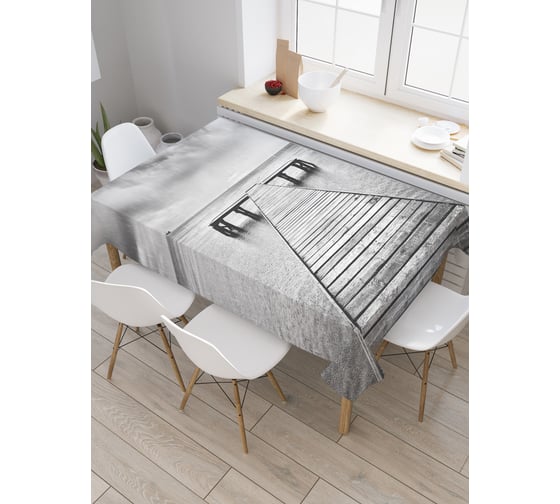 Прямоугольная скатерть JoyArty Причал в ночном море из сатена tc_38179_120x145 1