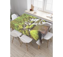 Прямоугольная скатерть JoyArty Речная мшара из сатена tc_19312_120x145