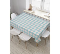 Прямоугольная скатерть JoyArty Два цвета ромбов из сатена tc_28923_120x145