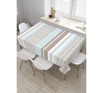 Прямоугольная скатерть JoyArty Разноцветные полосы из сатена tc_33749_120x145