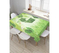 Прямоугольная скатерть JoyArty Природный круговорот из сатена tc_7318_120x145