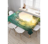 Прямоугольная скатерть JoyArty Волна накрывает из сатена tc_2764_120x145