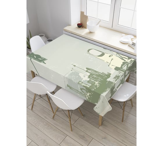 Прямоугольная скатерть JoyArty После покатушек из сатена tc_27765_120x145 1