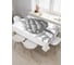 Прямоугольная скатерть JoyArty Монохромный артишок из сатена tc_38920_120x145 5