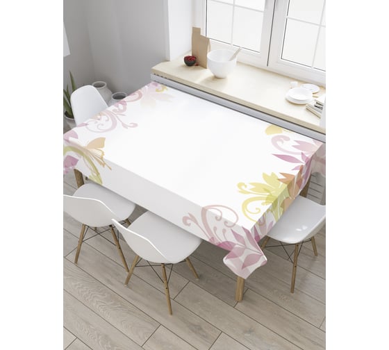 Прямоугольная скатерть JoyArty Призрачная листва из сатена tc_35996_120x145 1