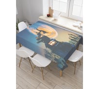 Прямоугольная скатерть JoyArty Восстание зомби из сатена tc_19149_120x145
