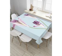 Прямоугольная скатерть JoyArty Прозрачные лепестки из сатена tc_8372_120x145
