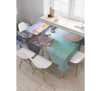 Прямоугольная скатерть JoyArty Камни прохлаждаются из сатена tc_18431_120x145