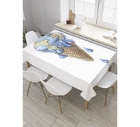 Прямоугольная скатерть JoyArty Мороженое планета из сатена tc_36333_120x145
