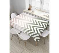 Прямоугольная скатерть JoyArty Зигзаги с градиентом из сатена tc_8709_120x145