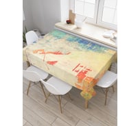 Прямоугольная скатерть JoyArty Набросок красками из сатена tc_4748_120x145