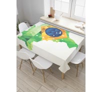 Прямоугольная скатерть JoyArty Драгоценая Бразилия из сатена tc_6715_120x145