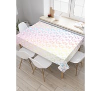 Прямоугольная скатерть JoyArty Радужные звезды из сатена tc_18385_120x145