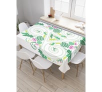 Прямоугольная скатерть JoyArty Дикие спирали из сатена tc_18613_120x145
