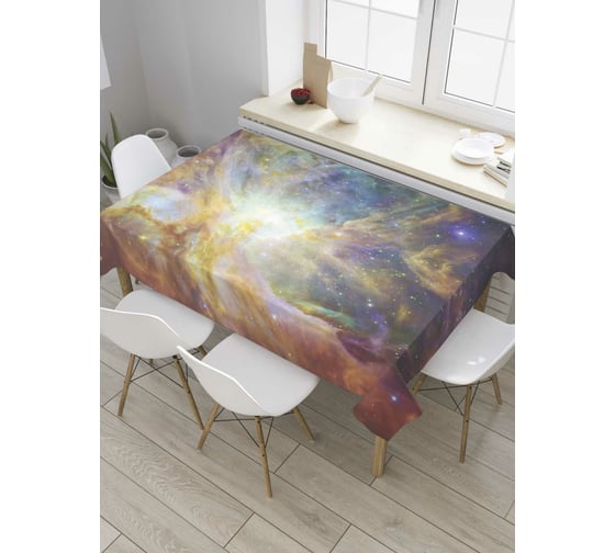 Прямоугольная скатерть JoyArty Галактические перемещения из сатена tc_8401_120x145 1