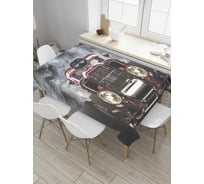 Прямоугольная скатерть JoyArty Ретрокар из сатена tc_8634_120x145