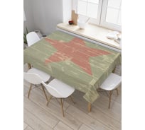 Прямоугольная скатерть JoyArty Ретро звезда из сатена tc_5035_120x145