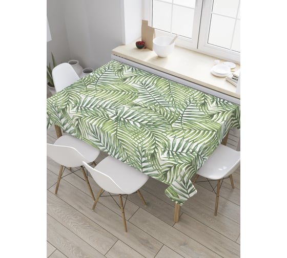 Прямоугольная скатерть JoyArty Сплошные листья из сатена tc_36061_120x145 1