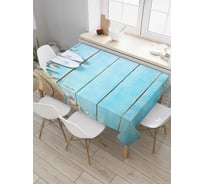 Прямоугольная скатерть JoyArty Соломенная шляпка из сатена tc_7091_120x145