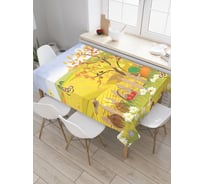 Прямоугольная скатерть JoyArty Солнечный двор из сатена tc_18827_120x145