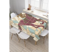 Прямоугольная скатерть JoyArty Мозаика всадника из сатена tc_29768_120x145