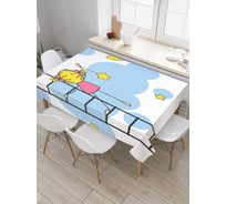 Прямоугольная скатерть JoyArty Девочка тянется к звездам из сатена tc_18384_120x145