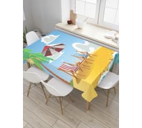 Прямоугольная скатерть JoyArty Море романтики из сатена tc_5144_120x145