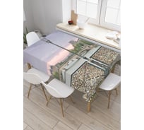 Прямоугольная скатерть JoyArty Мост любви из сатена tc_943_120x145