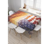 Прямоугольная скатерть JoyArty Государственный флаг из сатена tc_20686_120x145