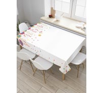 Прямоугольная скатерть JoyArty Поздравление с выпуском из сатена tc_4504_120x145