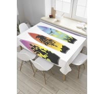 Прямоугольная скатерть JoyArty Квартет серфингистов из сатена tc_9689_120x145