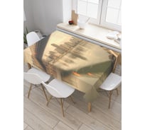 Прямоугольная скатерть JoyArty Мост ретро из сатена tc_36834_120x145