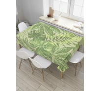 Прямоугольная скатерть JoyArty Зелень из сатена tc_51500_120x145