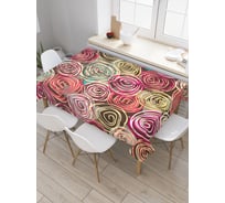 Прямоугольная скатерть JoyArty Воображаемые розы из сатена tc_2903_120x145