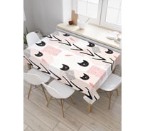 Прямоугольная скатерть JoyArty Стильные коты из сатена tc_31939_120x145