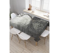 Прямоугольная скатерть JoyArty Горное дерево из сатена tc_22095_120x145