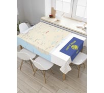 Прямоугольная скатерть JoyArty Карта Штат Орегона из сатена tc_7186_120x145