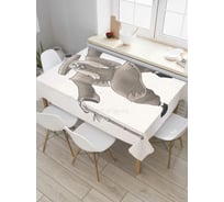 Прямоугольная скатерть JoyArty Стареющий ниндзя из сатена tc_37828_120x145