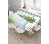 Прямоугольная скатерть JoyArty Праздник повсюду из сатена tc_19383_120x145