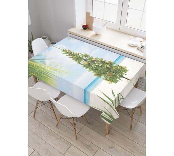 Прямоугольная скатерть JoyArty Праздник повсюду из сатена tc_19383_120x145 1