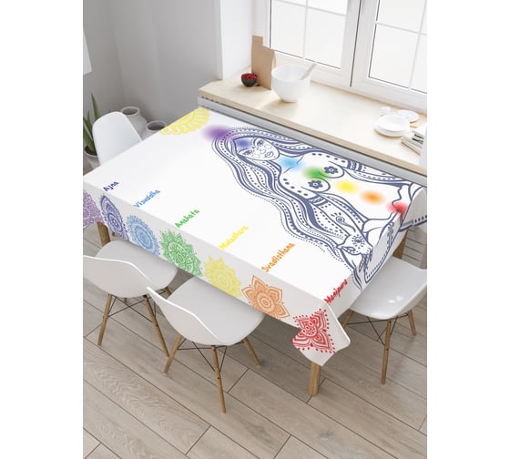 Прямоугольная скатерть JoyArty Связь с космосом из сатена tc_18755_120x145 1